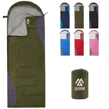 Sleeping Bag for Adults Teens Kids Cold Warm Weather, Portable Waterproof & Ligh