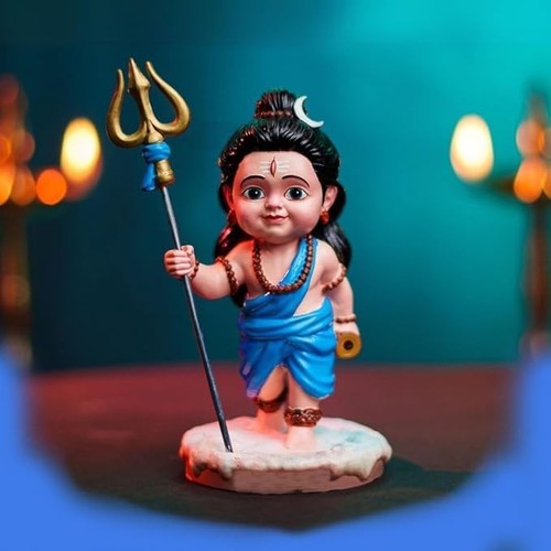 Baal Shiv JI Cute Littel Baal Shiv Idol Status Murti for Home Temple Office Desk - Picture 1 of 3