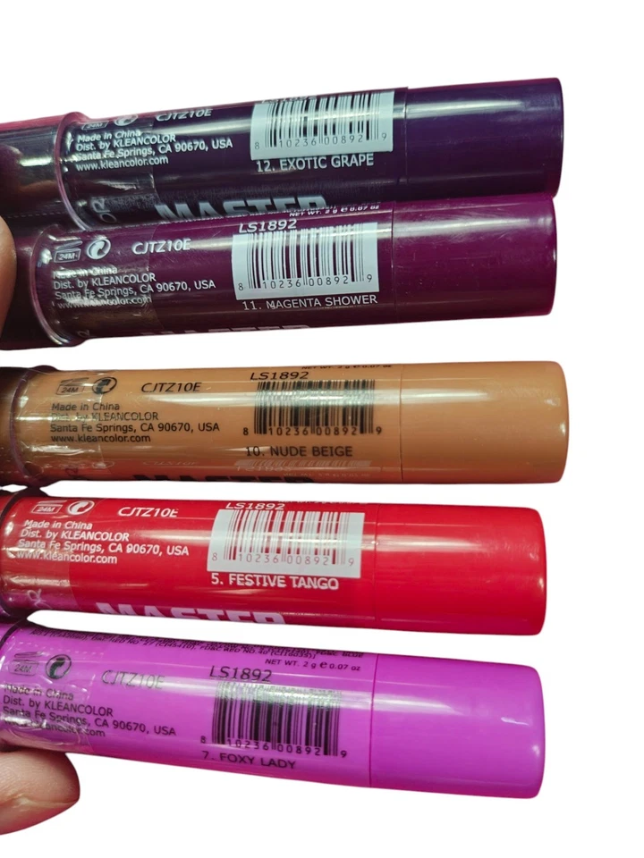 5 PCs Kleancolor Master Strokes Long-Wear Satin Lipstick - Image 2 of 2
