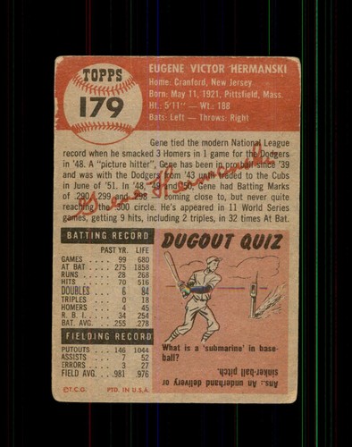 1953 Topps Baseball Cards 2-279  U-Pick  RESTOCKED & DISCOUNTED STARS HOF & MORE - Picture 231 of 467