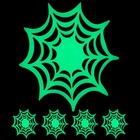 5 Pcs Halloween Table Decoration Spider Web in The Dark