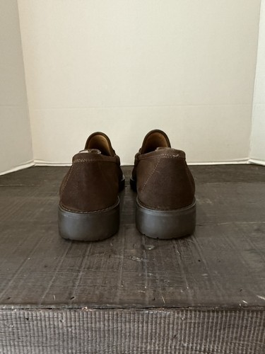 Mocassini Gucci Horsebit scarpe scamosciate marroni taglia 9 made in Italy USA - Foto 8 di 22