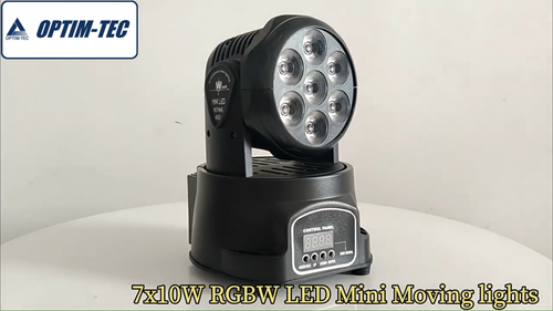 7x10W Stage Led Light Moving Head Light Mini Moving Wash Effect Light for Bar - Video 1 of 1