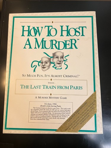 Set of 3 Vintage Vincent Price "How To Host a Murder" Party Games- All Complete! - Picture 6 of 7