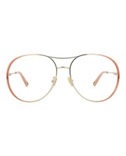 Chlo  Womens Aviator Nude Nude Transparent Fashion Designer Eyewear