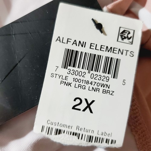 Alfani Printed V-Neck Stretch Jersey Top Size 2X NWT - Picture 6 of 7