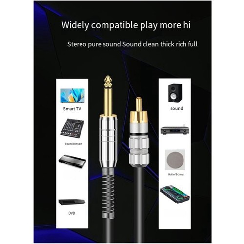 OFC 6.5mm to  Lotus Audio Cable 2 Pairs of 2 6.5 to  Console Cable T7U28441 - Afbeelding 6 van 10