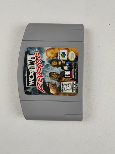 WCW KWO Revenge Wrestling Nintendo 64 N64 Tested  Works Free Ship - Picture 1 of 5