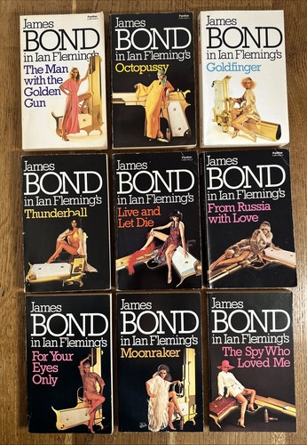 Ian Fleming UK Panther 9 Vol 1980s UK PB Set James Bond 007 - Bild 1 von 23