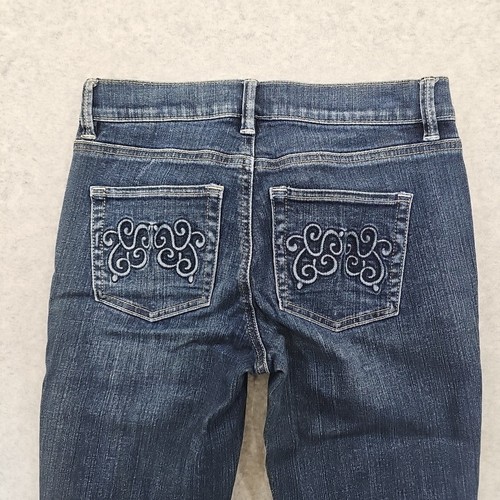 White House Black Market WHBM Jeans Women’s Size 00 Noir Ankle dark Rinse  - Picture 4 of 11