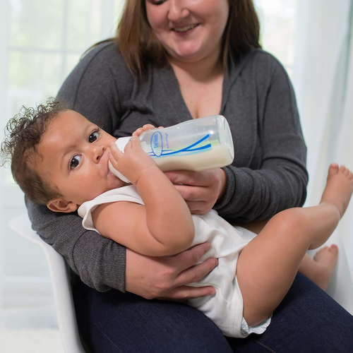 4er Pack Natural Flow Anti-Colic Weithals Babyflaschen 9 Unzen mit Level 1 Slow Flow - Bild 10 von 12