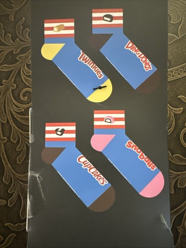 Hostess Cakes Herren 8-13 Viertel Socken blau Neuheit 4 PR neu mit Etikett - Bild 5 von 5