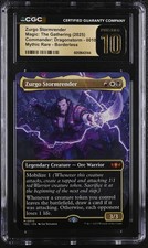 ZURGO STORMRENDER Tarkir: Dragonstorm Borderless Mythic CGC Pristine 10 MTG