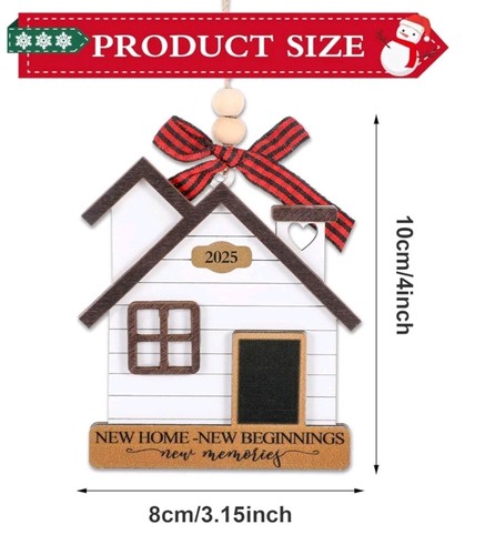 New Home Ornament 2025 - House Warming Gift for Women, Couples, Homeowners - Picture 5 of 5