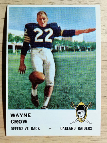 1961 Fleer #198 Wayne Crow (EXMT)