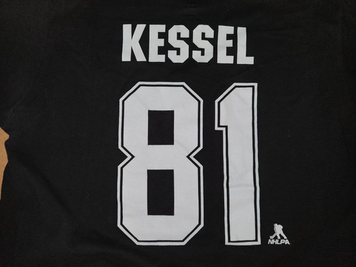 PHIL KESSEL #81 PENGUINS BLACK SHORT SLEEVED PLAYER T-SHIRT Adult X-LARGE - Picture 15 of 18