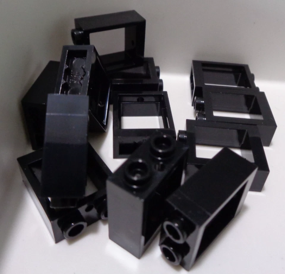 LEGO Parts & Pieces 60592 6382697 1x2x2 Window Frame Black x12 - Image 3 of 3