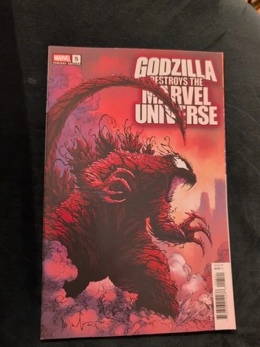 GODZILLA DESTROYS THE MARVEL UNIVERSE #5 CARNAGE SYMBIOTE VARIANT 1