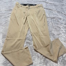 Nike Dri Fit Mens Golf Pants 36x32 Standard Fit Khaki Beige Performance Chinos