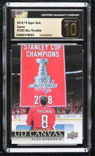 2018-19 Upper Deck UD Canvas Alex Ovechkin Alexander #C203 CGC 10 Pristine