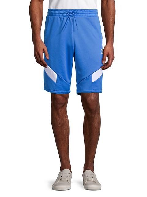 НОВЫЕ мужские спортивные шорты Puma Iconic MCS 10 Palace Синего / белого цвета среднего размера