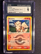 Pokemon TCG Arcanine 18/112 Firered & Leafgreen Reverse Holo CGC 9 English