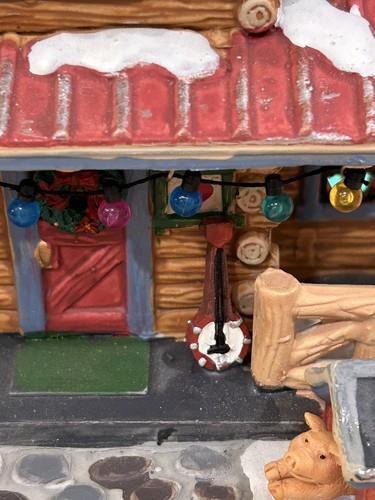 LEMAX Retired 2017 “JASPER'S CABIN”  Lighted Building Christmas Villa - Rare - Bild 4 von 19