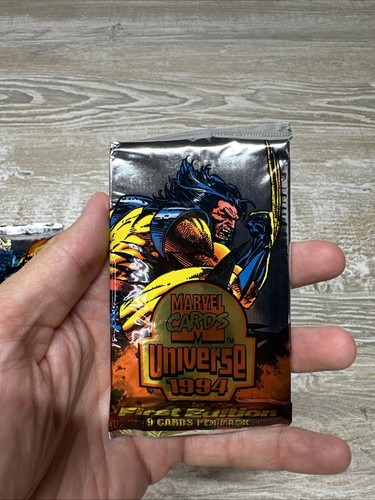 1994 Set 4 confezioni carte sigillate diff MARVEL UNIVERSE Marvel Comics FLEER CM3607 - Foto 5 di 8