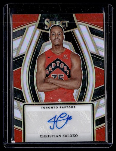 2024-25 Panini Sectect Auto Christian Koloko Auto Toronto Raptors #SSS-CKT - Imagen 1 de 2