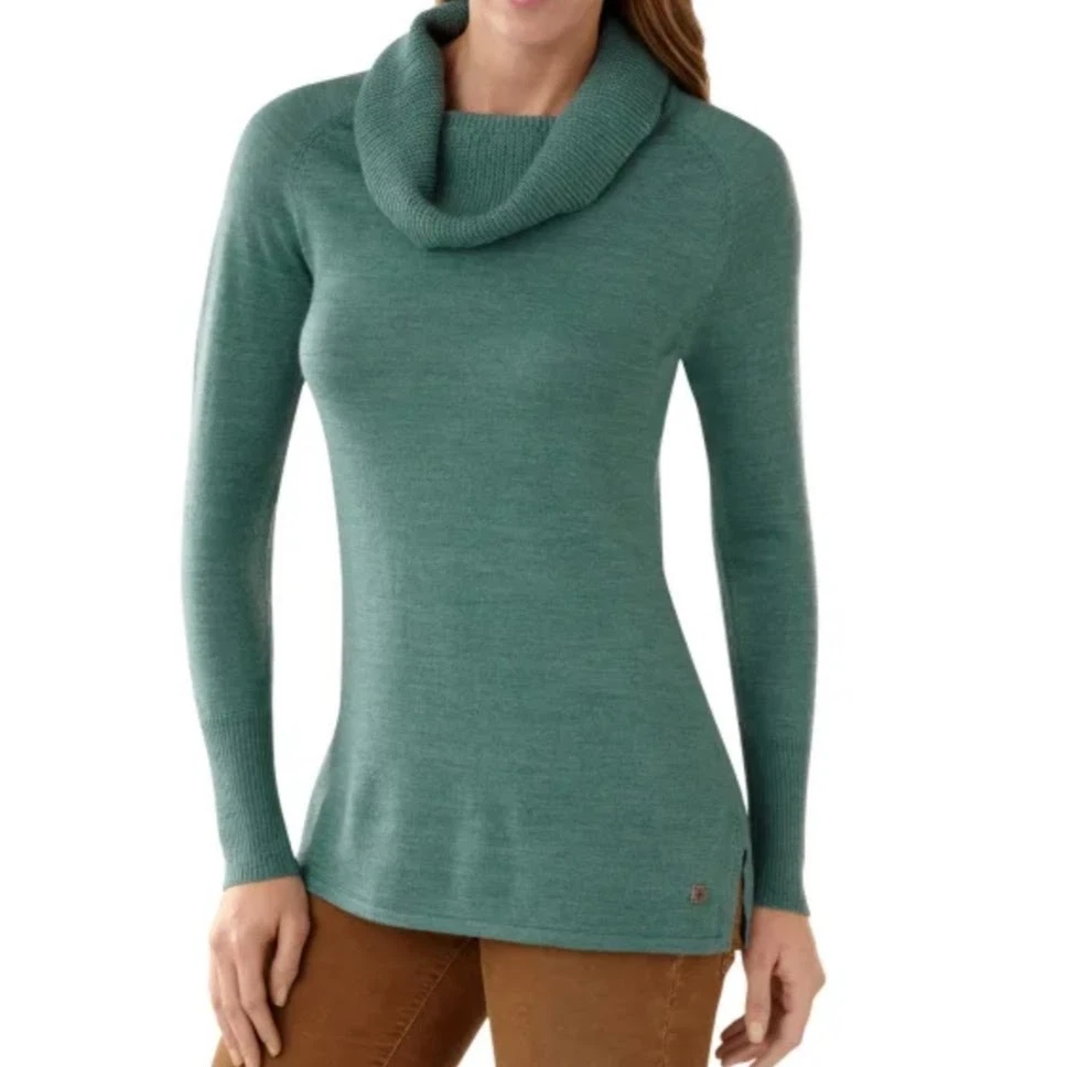 smartwool minturn drape-neck merino wool blend canton sweater