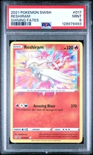 2021 POKEMON SWORD & SHIELD SHINING FATES #017 RESHIRAM PSA 9
