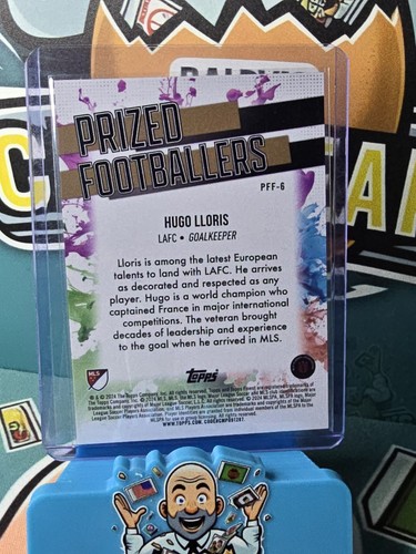 2024 Topps Finest MLS Hugo Lloris /60 Prized Footballers Purple PFF-6 - Picture 2 of 2