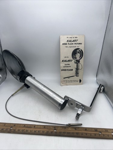 Kalart Speed Flash Handle, Automatic Synchronizer & Bracket + Original Manual - Picture 1 of 6