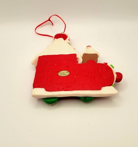 Clay Dough Christmas Gingerbread Train ornament - Bild 2 von 2