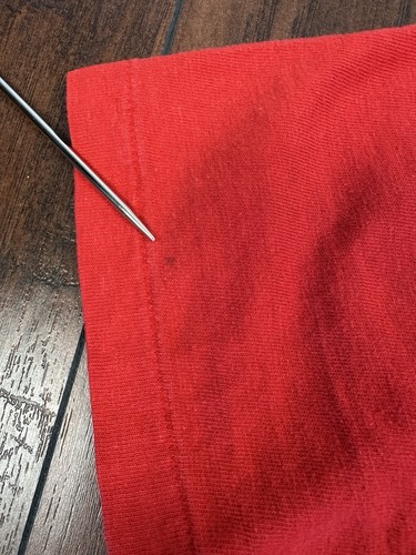 Vintage Hanes Beefy-T T-Shirt 98 Rock FM Honolulu rot Made in USA Erwachsene M Medium - Bild 14 von 24