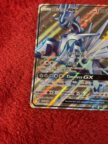 Dialga GX (Full Art) 125/131 Sm-Forbidden Light Holo Pokémon Card Near Mint - Picture 5 of 13