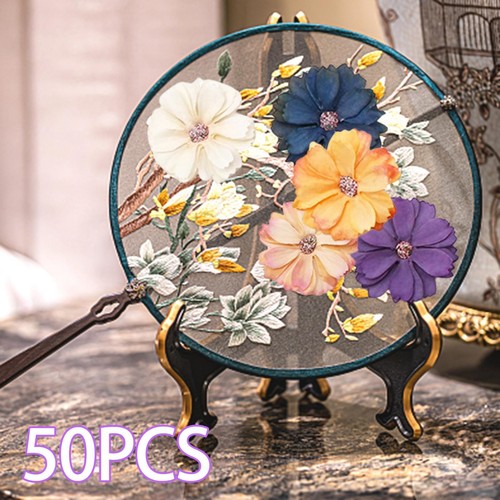 50x Mini Flowers Mixed Artificial Flowers Head Wall Decor for Wedding - Picture 1 of 7