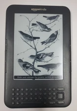 Kindle Keyboard Reader, 3rd Gen, WORKS, Model D00901, Tested, 6" Screen,