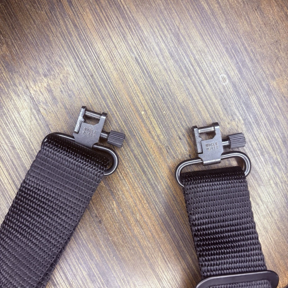 Eslinga de rifle ajustable de nailon y soportes de desmontaje rápido correa de nailon de 1" Foto 3 de 4