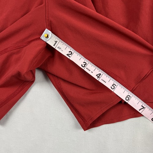 Lululemon pantaloncino uomo medio rosso surge 6" fodera allenamento corsa atletica - Foto 7 di 9