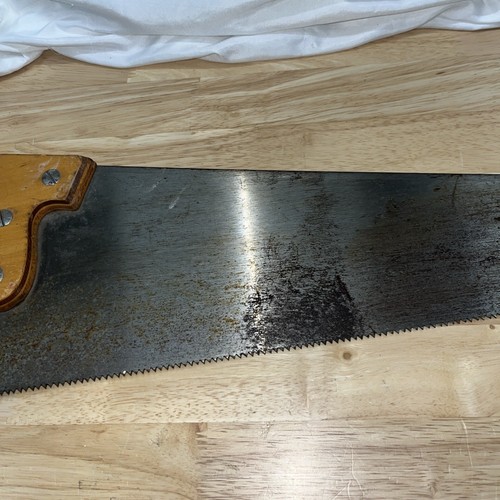 Vtg Atkins Hand Saw Silver Steel The 250 Two Hundred Fifty 8 Points Damaskeened - Picture 15 of 18