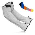 Cut Resistant Arm Sleeves ANSI Level A5, Kitchen Arm Thumb Hole 1 Pair: Gray