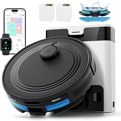 LEFANT M2Pro Staubsaugerroboter, 5500Pa Saugroboter Mit Wischfunktion Mit Auto S