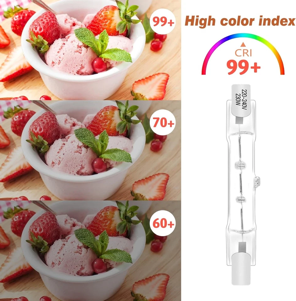 R7S Halogen Bulb 118mm 230W 230V, Dimmable Linear Light Bulb, 2800K...  - Image 4 of 4