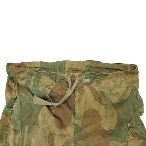 Army Trouser Original Belgian Vintage Surplus WWII Combat Pants Brushstroke Camo - Picture 3 of 10