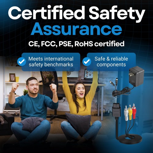 Netzteil + Audio Video Cinch AV Kabel Adapterkabel auf externen TV Bildschirm... - Bild 5 von 7