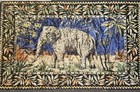Vintage elephant Safari Wall Hanging Tapestry 26x40 Velvet Jungle Rug Boho Mural