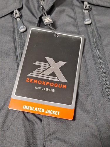 ¡NUEVO CON ETIQUETAS! Abrigo de invierno aislante Zeroxposur, para hombre talla XL, negro, poliéster - Imagen 6 de 12