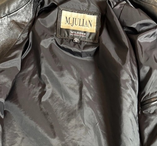 Wilson's Leather M. Julian Genuine Leather Jacket 69426 - Black - Size: XL- EUC - Picture 6 of 8