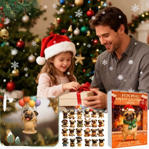  2D Fun Mops Adventskalender 2025 - 24 Tage Mops - Tastic Holiday Joy! - Bild 5 von 5